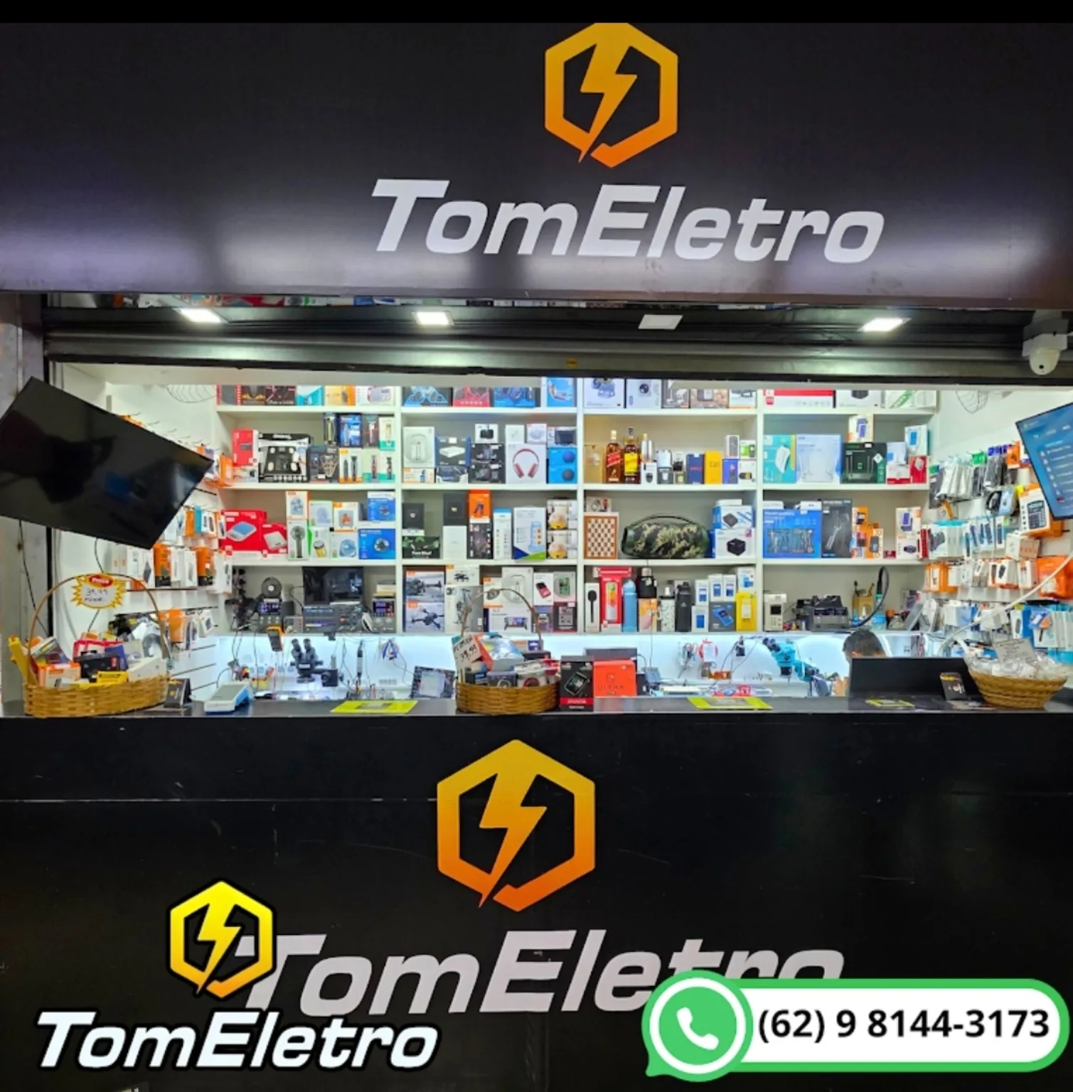 Loja física da TomEletro no Camelódromo de Campinas